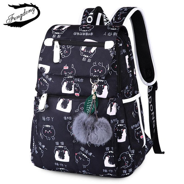 Fengdong Kids Backpack Waterproof School Bag