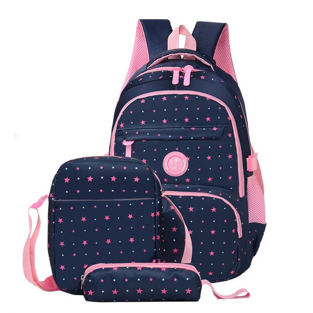3 pcs/sets High Quality School Backpack