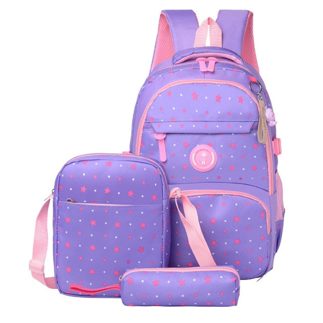 3 pcs/sets High Quality School Backpack