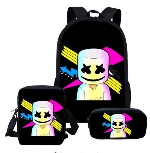Smile School Bag Set for Teen Boys Girls Backpack