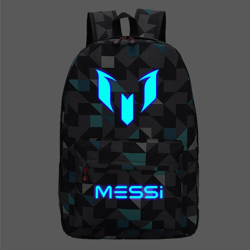 Messi Backpack Teen College High School Bag
