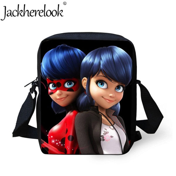 Jackherelook Girls School Bags Cartoon Ladybug Backpack