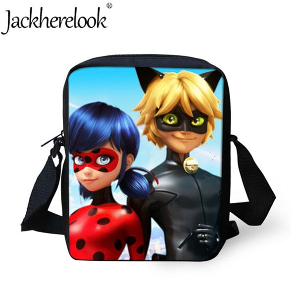 Jackherelook Girls School Bags Cartoon Ladybug Backpack