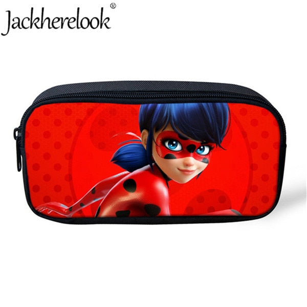 Jackherelook Girls School Bags Cartoon Ladybug Backpack