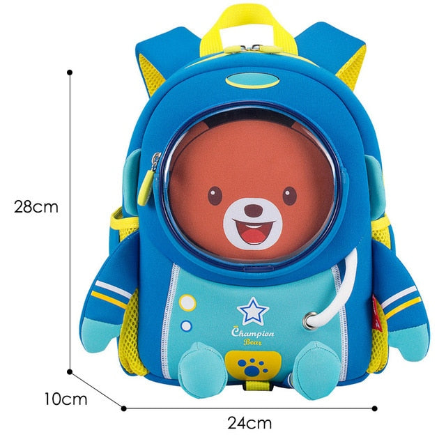3D Elephant Design Backpack Children School Bags