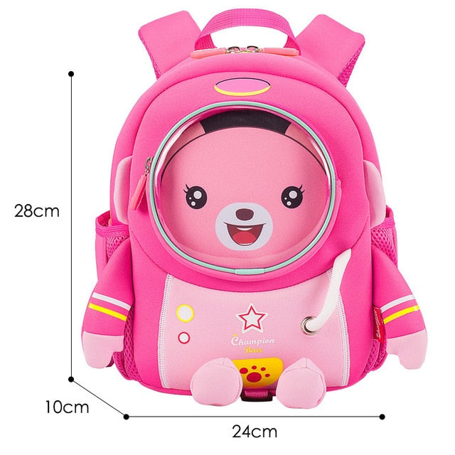 3D Elephant Design Backpack Children School Bags