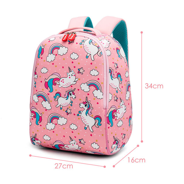 3D Elephant Design Backpack Children School Bags