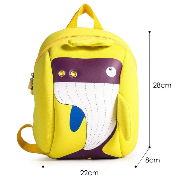 3D Elephant Design Backpack Children School Bags