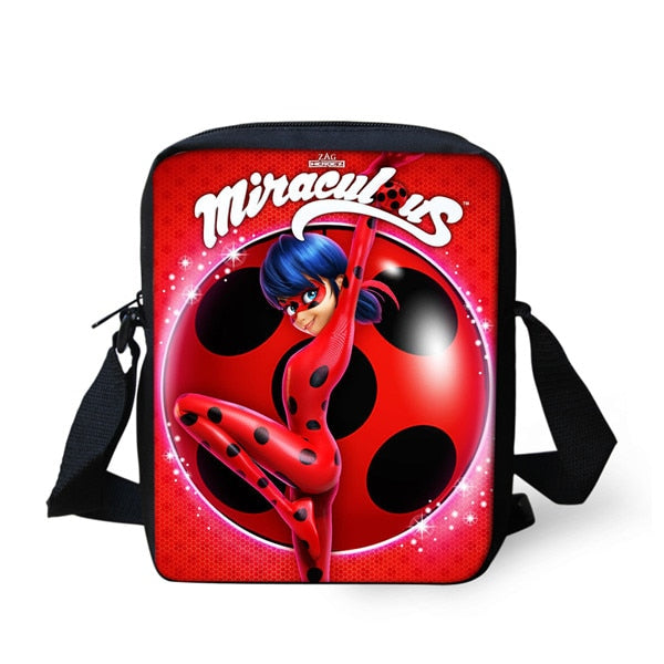 Jackherelook Girls School Bags Cartoon Ladybug Backpack