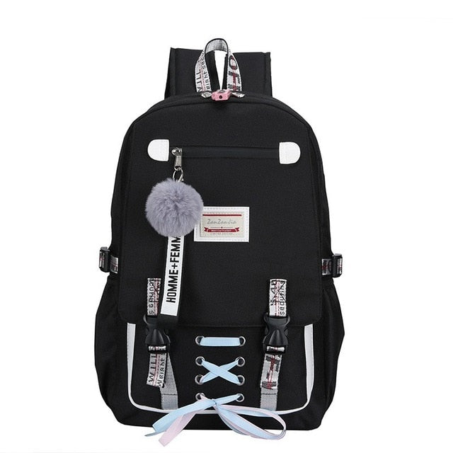 Large School Bags Usb With Lock Anti Theft Backpack