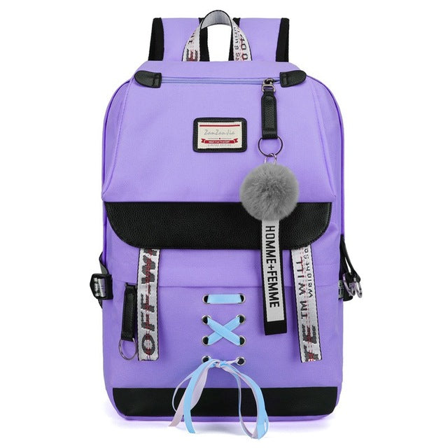 Large School Bags Usb With Lock Anti Theft Backpack