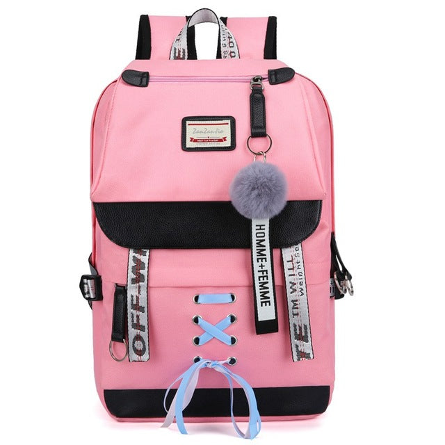 Large School Bags Usb With Lock Anti Theft Backpack