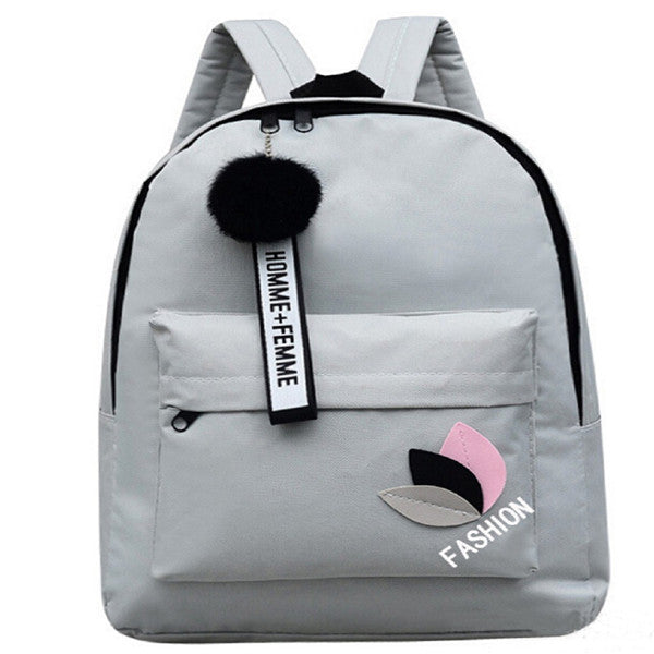 Canvas School Backpack Shoulder Bag