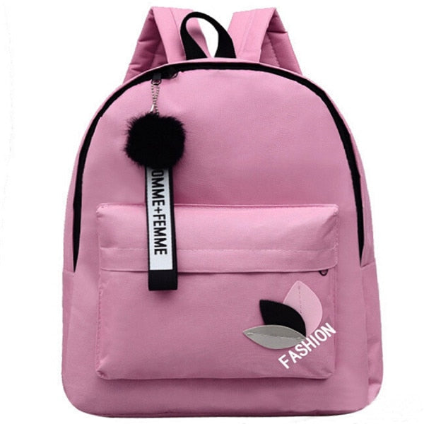 Canvas School Backpack Shoulder Bag