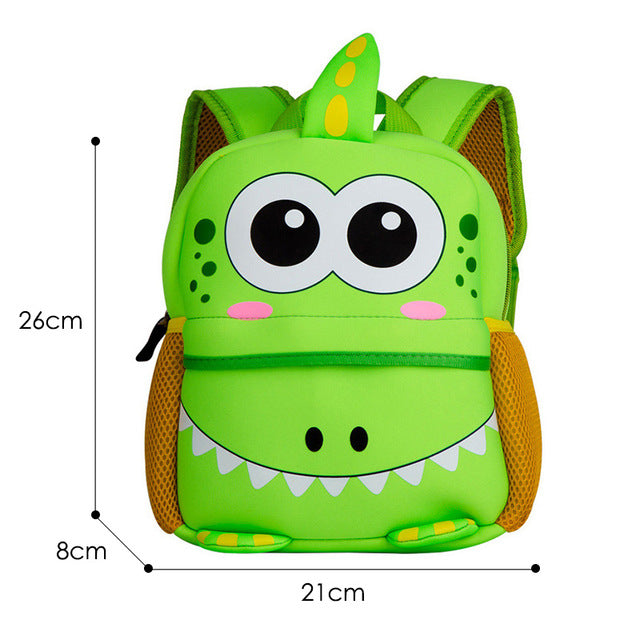3D Elephant Design Backpack Children School Bags