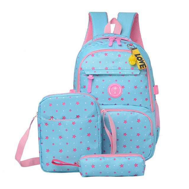 3 pcs/sets High Quality School Backpack