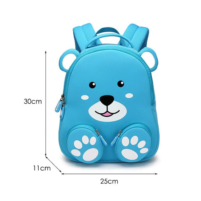 3D Elephant Design Backpack Children School Bags