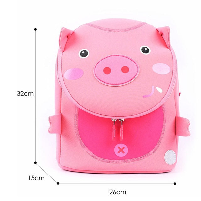 3D Elephant Design Backpack Children School Bags