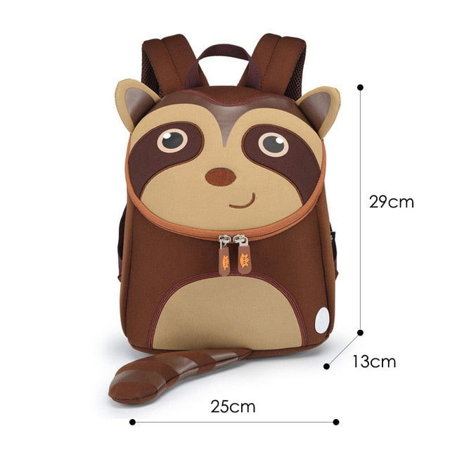 3D Elephant Design Backpack Children School Bags