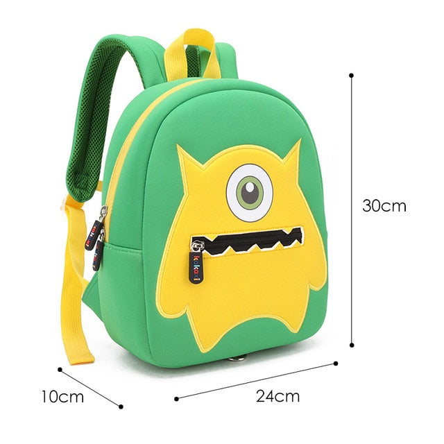 3D Elephant Design Backpack Children School Bags