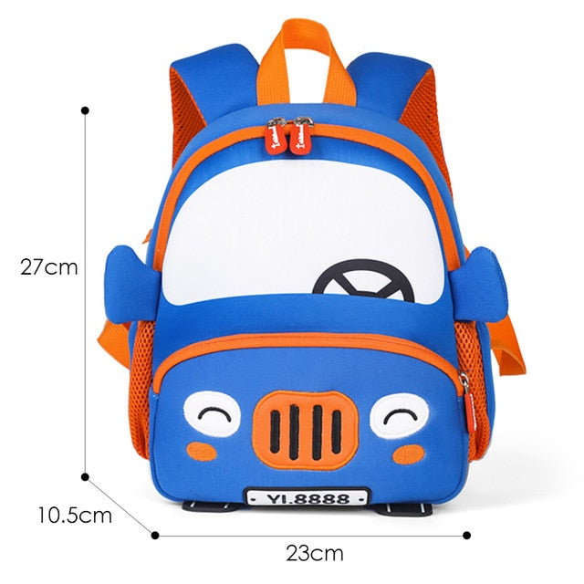 3D Elephant Design Backpack Children School Bags