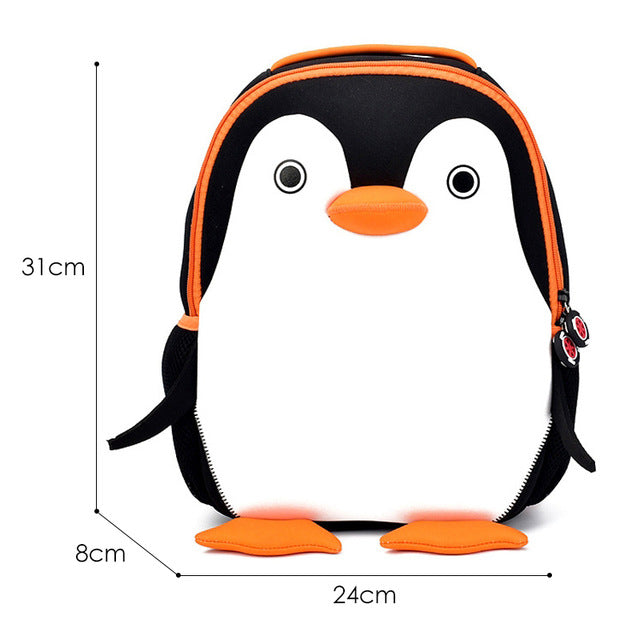 3D Elephant Design Backpack Children School Bags