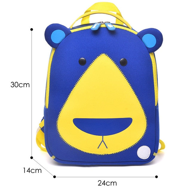 3D Elephant Design Backpack Children School Bags