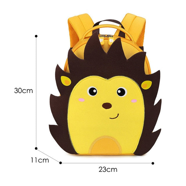 3D Elephant Design Backpack Children School Bags