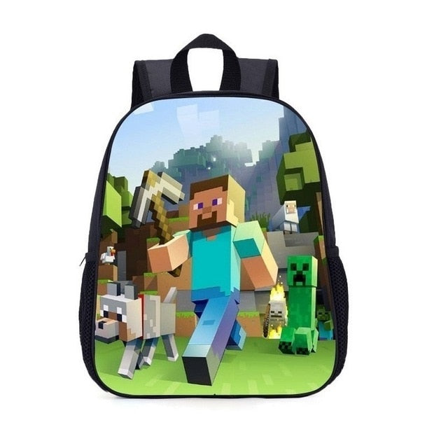 MineCraft Cartoon Backpack Kindergarten School Bag