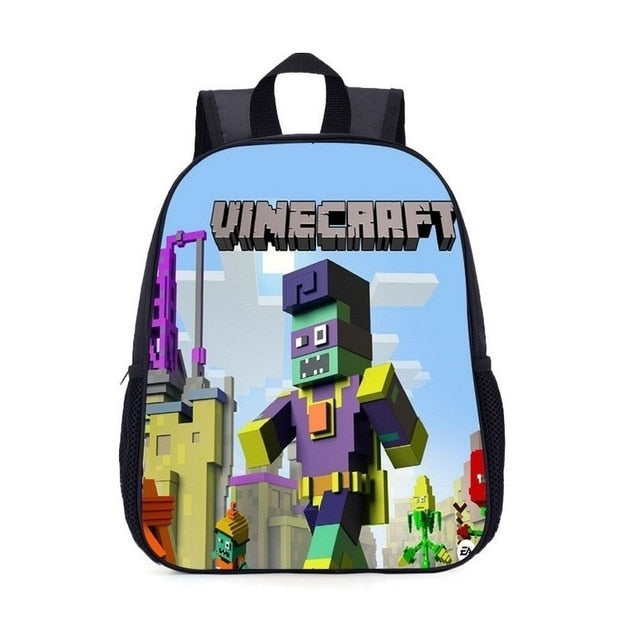 MineCraft Cartoon Backpack Kindergarten School Bag