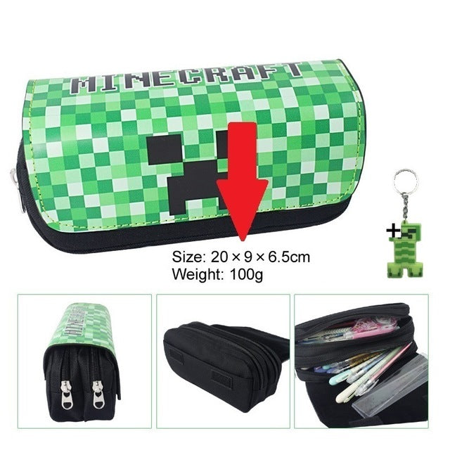 MineCraft Cartoon Backpack Kindergarten School Bag