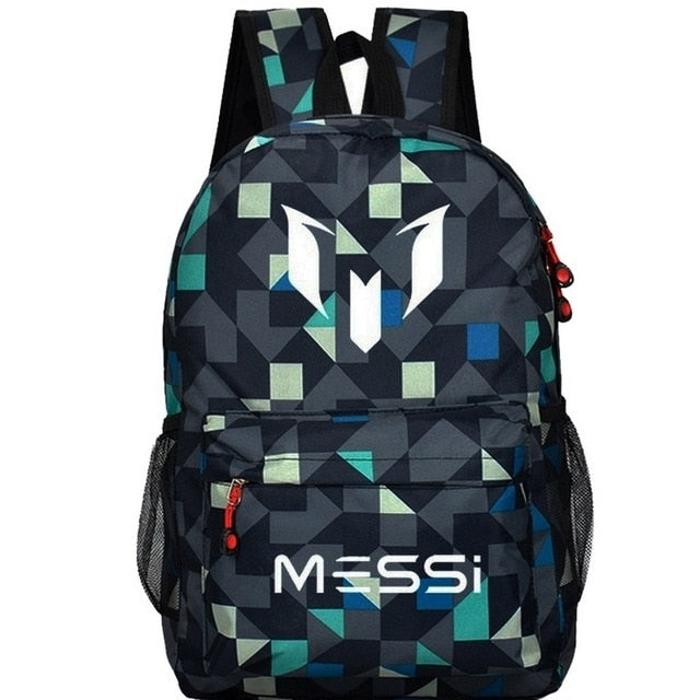 Messi Backpack Teen College High School Bag