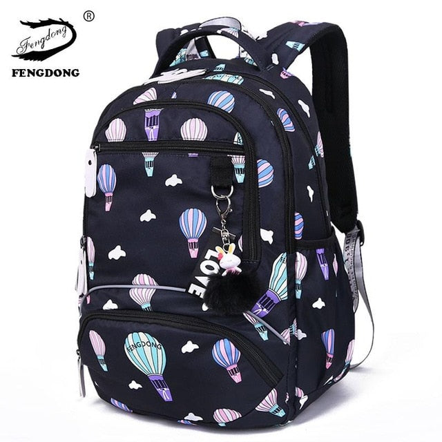 Printed Waterproof Backpack Student School Bags
